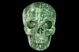 Realistic, Polished Hamine Jasper Skull #151234-1